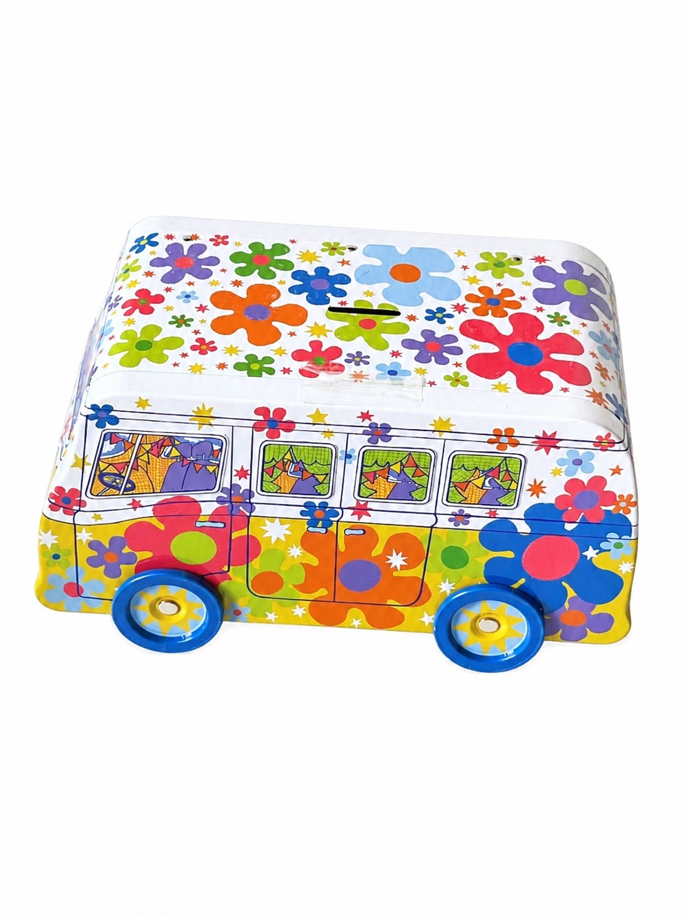 🌼 LUSH Magic Bus Gift Set Tin – Hippie VW Bus Collectible Storage Tin